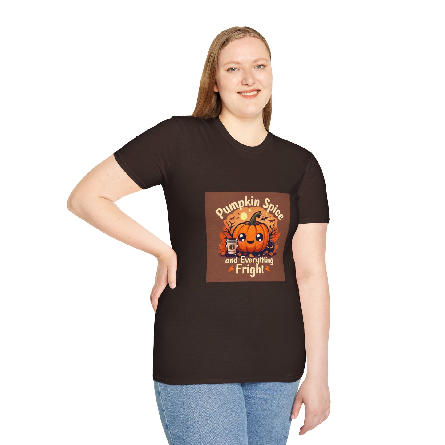 Pumpkin Spice and Everything Fright T-Shirt, Fall T-Shirt, Jack-o-Lantern T-Shirt, Spooky T-Shirt