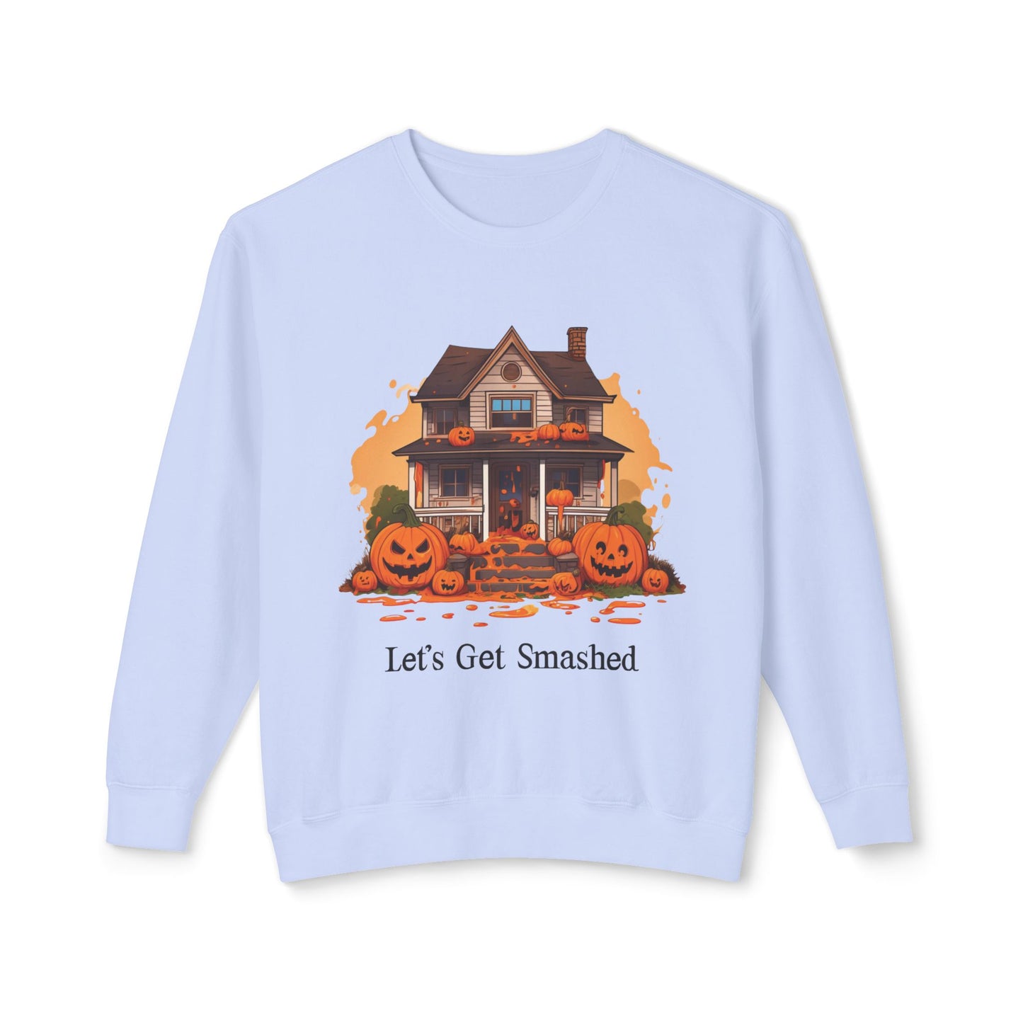 Comfort Colors 'Let's Get Smashed' Lightweight Crewneck Sweatshirt, Halloween Shirt, Gift for Her, Trick or Treat, Trunk or Treat, Funny