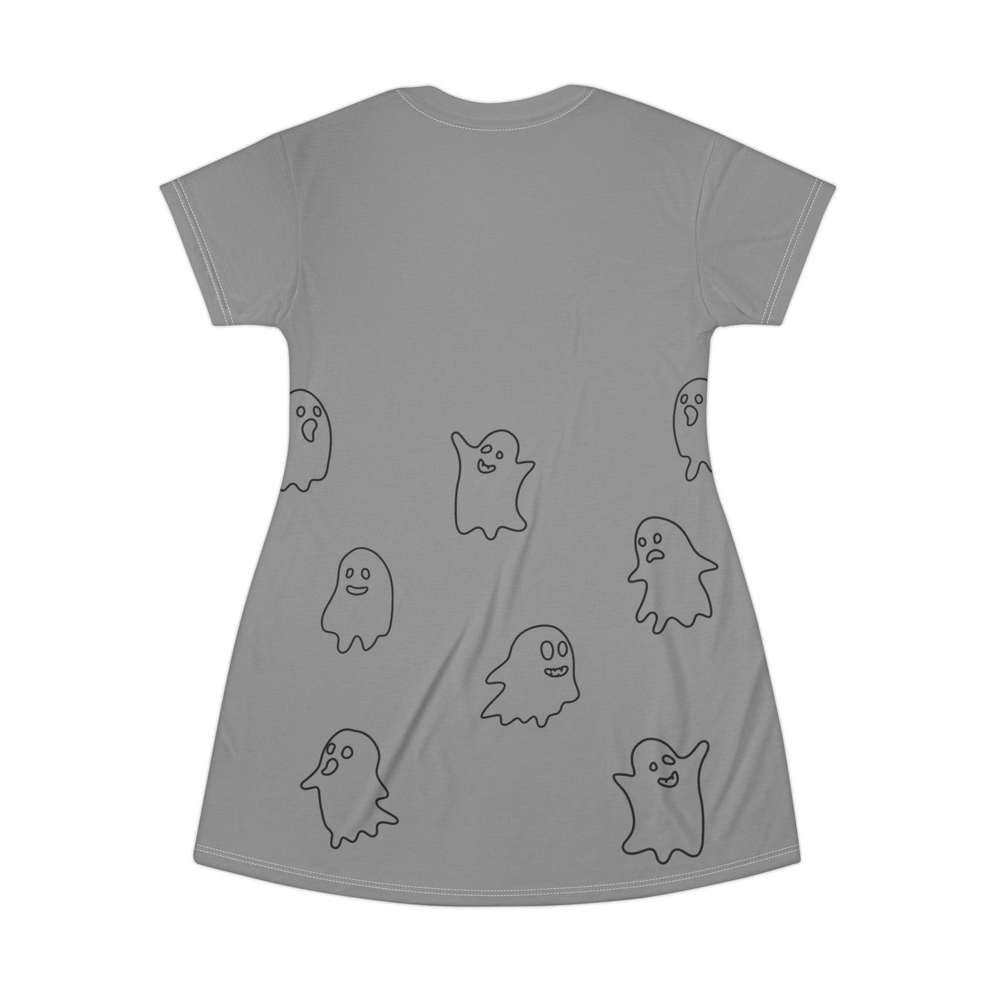 Little Boo Halloween Ghost T-Shirt Dress, Halloween Clothing, Ghost Apparel, Fall Dress